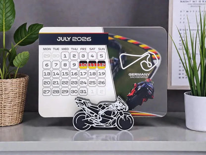 Racing-Highlight: Einzigartiger MotoGP 2026 Kalender mit Motorradständer
