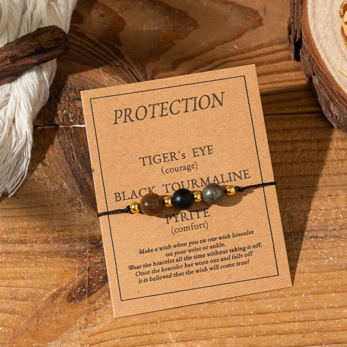 💎 Naturstein Armband Damen ✨ | Verstellbarer Glücksbringer 🍀 | INS Style Edelstein Schmuck 🧘‍♀️