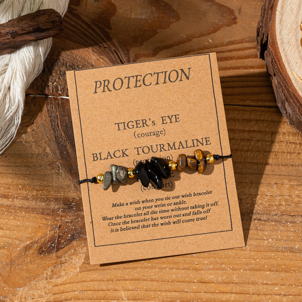 💎 Naturstein Armband Damen ✨ | Verstellbarer Glücksbringer 🍀 | INS Style Edelstein Schmuck 🧘‍♀️