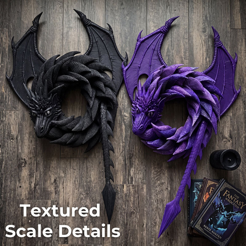🔮 Handgefertigter Mystischer Drachenkranz — Verwandle Deine Wand In Magie! 🐉✨