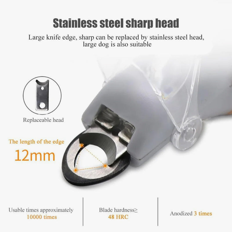 🐾 LED Krallenschere 💡 | Sicherer Schnitt für Hunde & Katzen (Anti-Bluten) ✨