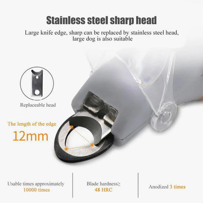 🐾 LED Krallenschere 💡 | Sicherer Schnitt für Hunde & Katzen (Anti-Bluten) ✨