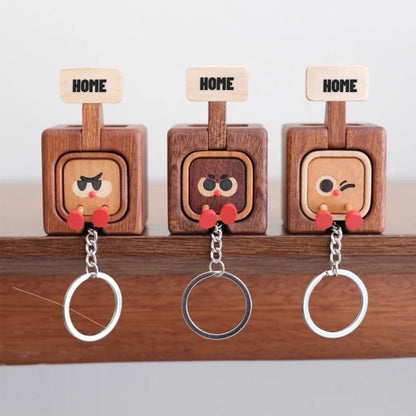 🔑 Schlüsselbrett Magnetisch Holz | Willkommen Zuhause Funktion & Emoji-Wechsel ✨