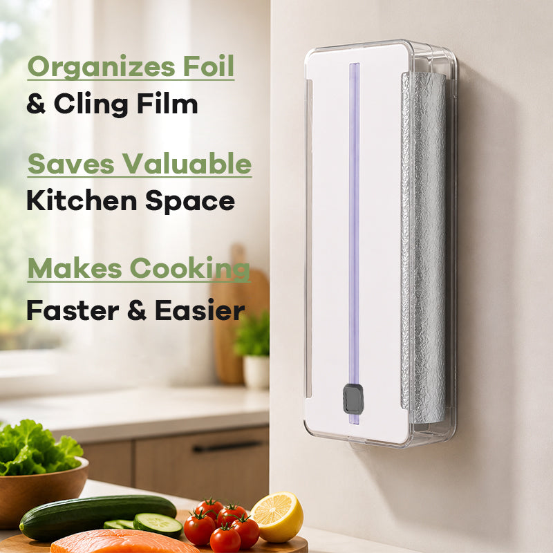 ✂️ Schluss mit verknitterter Folie! Smarter Folien-Dispenser mit Klinge 🍳