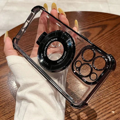 Magnetische Linsen-Telefonschutzhülle mit Ständer