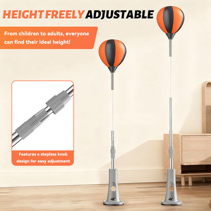 💥 50% BLACK FRIDAY DEAL! 🥊 Standboxsack mit Speedball ⭐ | Verstellbar & Geräuscharm | Starker Saugnapf 🏠