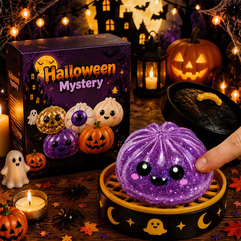 👻 Premium Halloween Knautschspielzeug — Wunschmodell wählen (Keine Blindbox)! 👁️