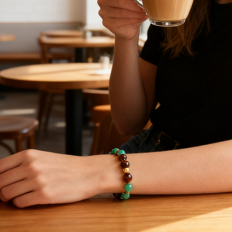 🎁 Handgemachtes Naturstein Armband – Energie, Schutz & Balance (Geschenkidee) 🌿