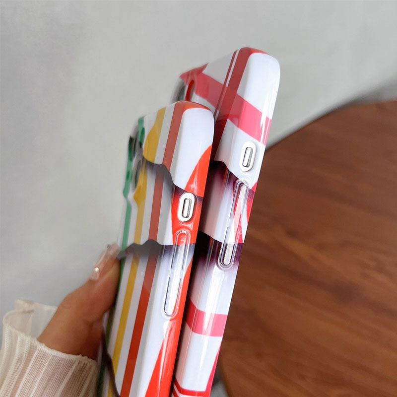 🌈Telefonhülle mit farblich kontrastierenden Streifen📱