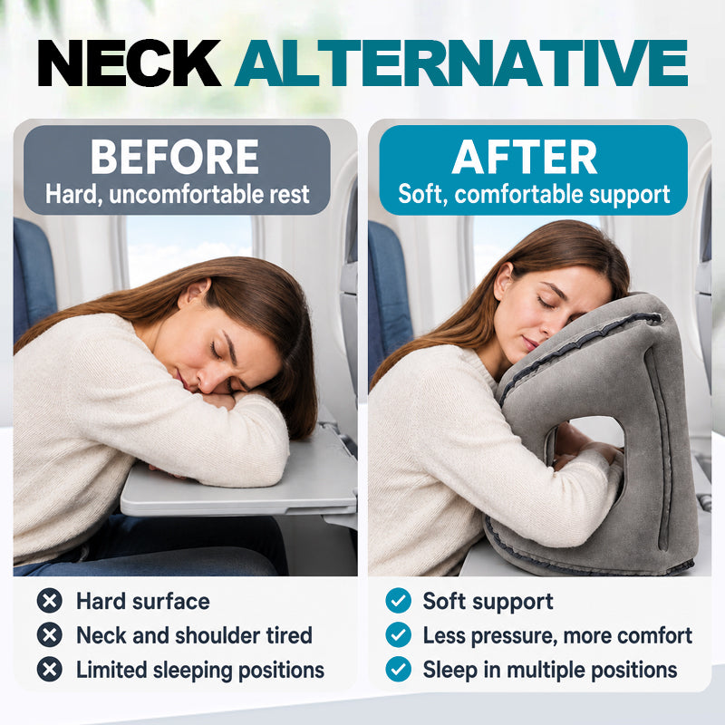 Endlich entspannt schlafen im Flugzeug: Das ergonomische Reisekissen gegen Nackenschmerzen