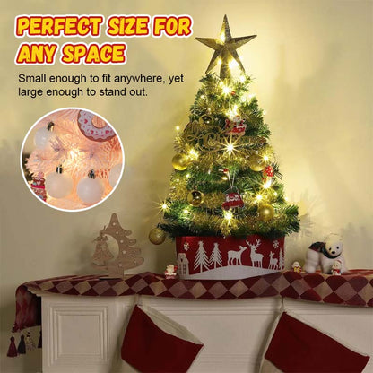 💥 48% VOR-WEIHNACHTS-AKTION! 🎁 | DIY Mini Baum (60 cm) 🎄 | LED & In vielen Farben erhältlich ✨