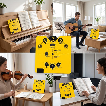 Quintenzirkel Lernset – Musiktheorie endlich visuell verstehen & mühelos eigene Songs komponieren