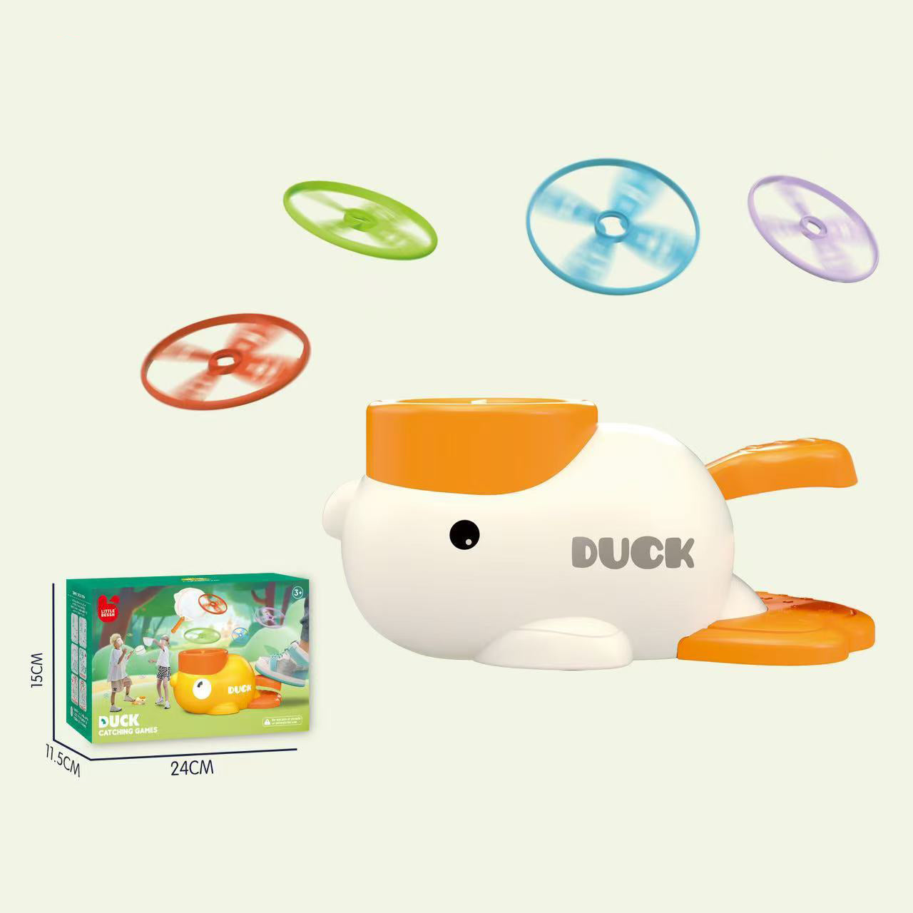 🚀 UFO Frisbee Werfer Pedal-Spielzeug für Kinder | Outdoor Fangspiel mit Netz 🤸