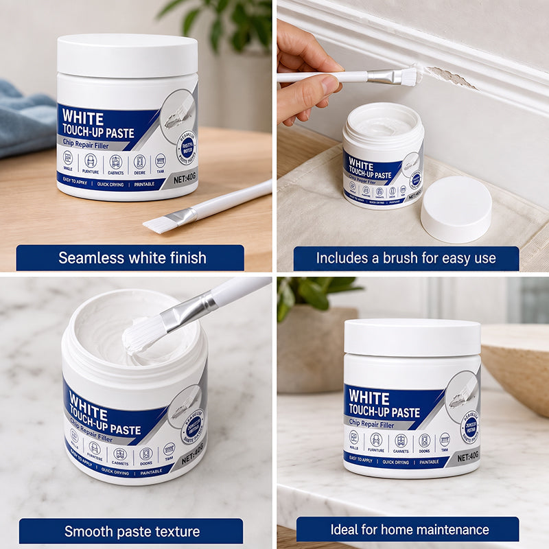 Möbel wie neu in 2 Min! Profi-Reparaturpaste für Weiße Oberflächen