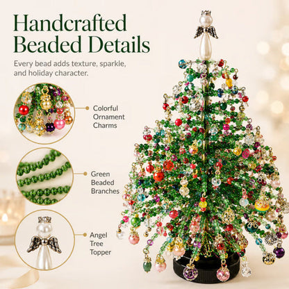 🎄 Zaubere Weihnachtsglanz ins Haus: Komplettes DIY Perlen-Weihnachtsbaum Set ✨ (Mit Engelspitze)