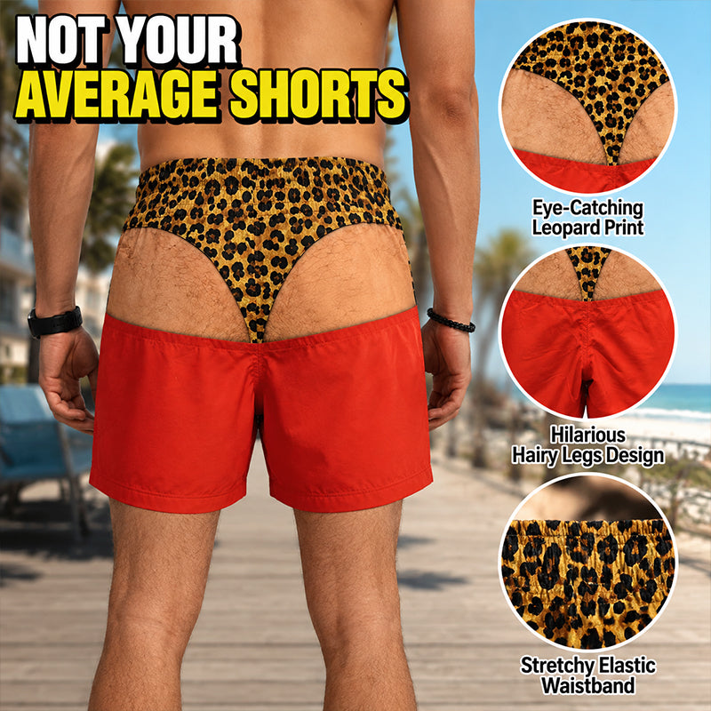 Legenden-Status am Pool – Die lustige Leoparden-Print Shorts 🩳
