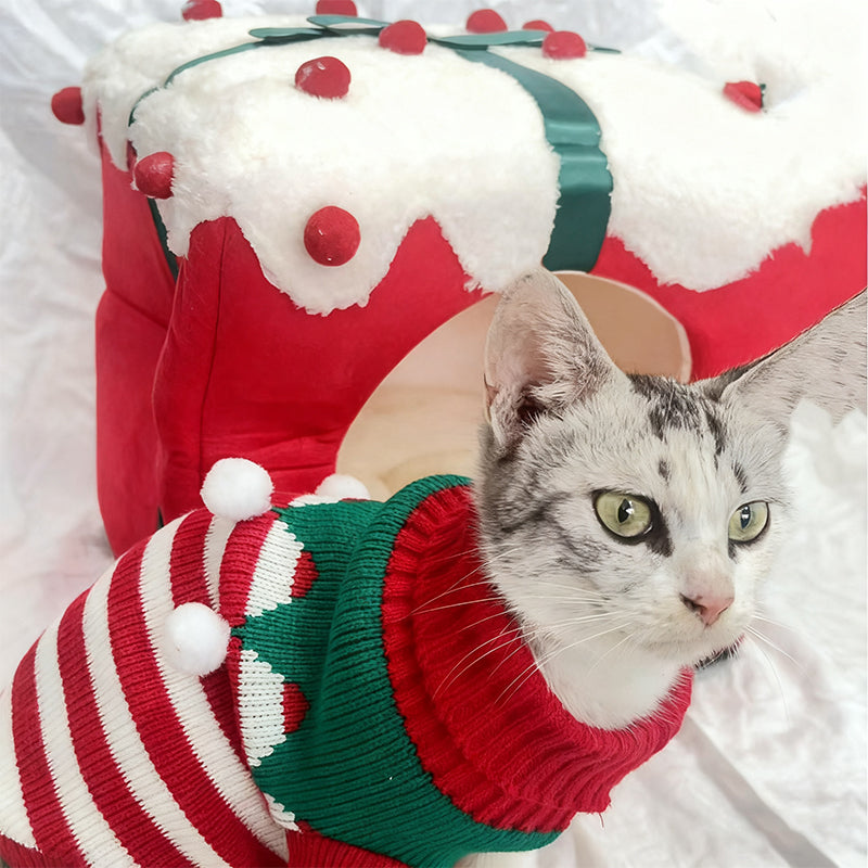 🔥 50% VOR-WEIHNACHTS-SALE! 🎁 | Warmes Haustierhaus 🐾 | Kuschelig & Für Katze & Hund 🎄