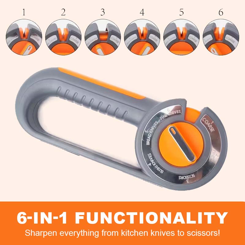 💥 50% BLACK FRIDAY DEAL! 🔪 | 6-in-1 Profi-Messerschärfer ⭐ | Schärft Messer & Scheren