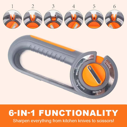 💥 50% BLACK FRIDAY DEAL! 🔪 | 6-in-1 Profi-Messerschärfer ⭐ | Schärft Messer & Scheren