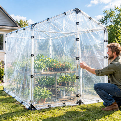🌧️☀️ Clear Waterproof Rain Tarp — Bright, Protected Outdoor Spaces