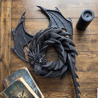 🔮 Handgefertigter Mystischer Drachenkranz — Verwandle Deine Wand In Magie! 🐉✨