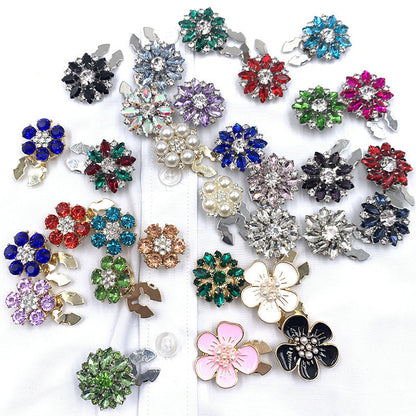 Blumen-Diamant-Ärmelknöpfe