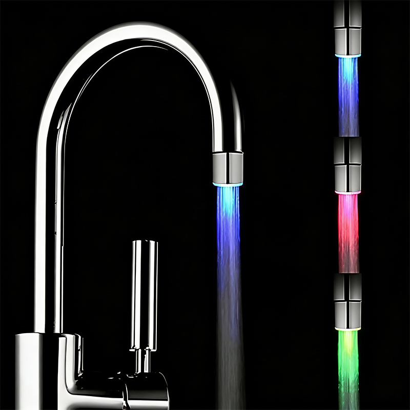 LED Wasserhahn-Aufsatz: Ohne Batterien ✨ Temperatur-Sensor & Farbwechsel – Komfort für Bad & Küche