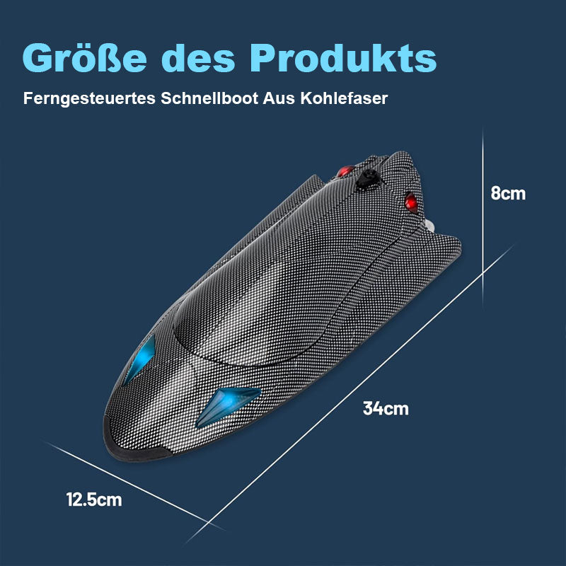 🚤Ferngesteuertes Schnellboot aus Kohlefaser