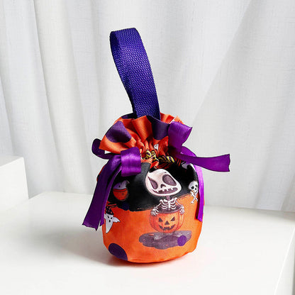Perfekt für Trick-or-Treat! Geräumige Süßigkeitentasche für Kinder mit lustigen Halloween-Motiven