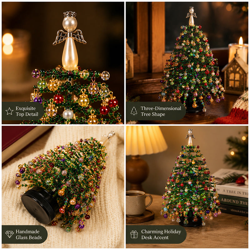🎄 Zaubere Weihnachtsglanz ins Haus: Komplettes DIY Perlen-Weihnachtsbaum Set ✨ (Mit Engelspitze)