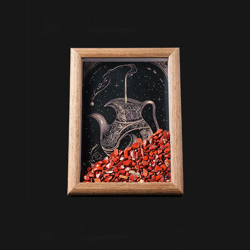 Sternzeichen Fotorahmen 🔮 | Persönliches Geschenk mit Heilsteinen – Energie, Schutz & Glück ✨