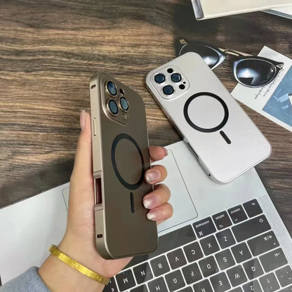 Einfache magnetische Telefonhülle aus Metall für das iPhone
