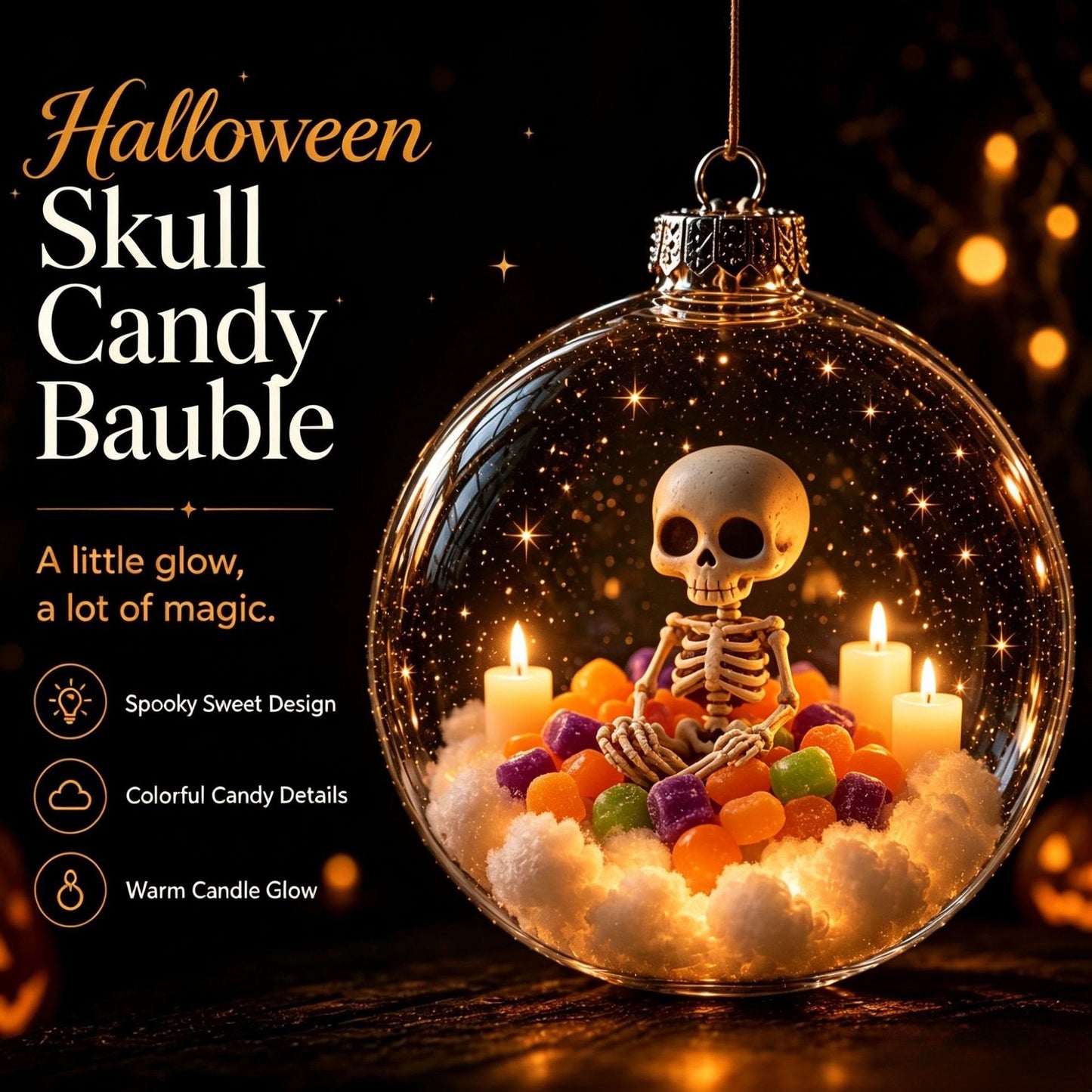 Magisches Halloween-Leuchten: Premium Miniatur-Deko-Set