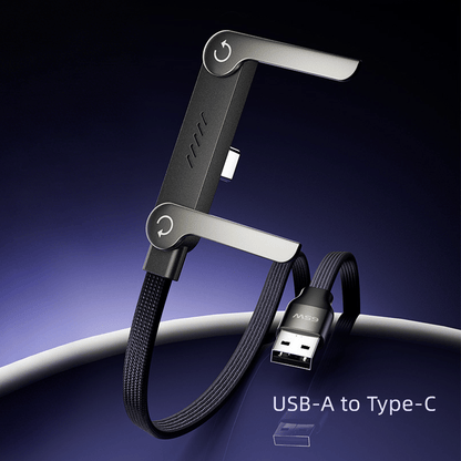 ⚡ 2-in-1 Unsichtbares Halter-Ladekabel | 240W Fast Charging Cord mit Integriertem Handy-Ständer