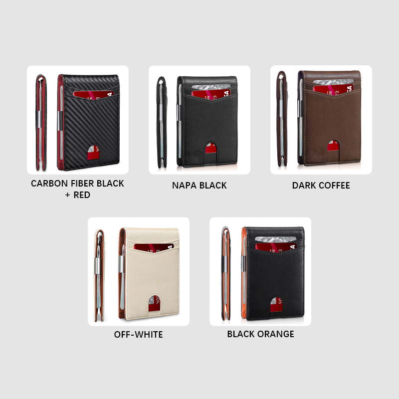 Elegante, diebstahlsichere Lederbrieftasche für Geschäftsleute
