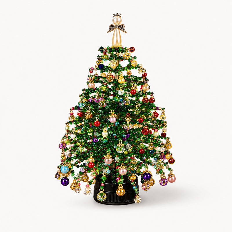 🎄 Zaubere Weihnachtsglanz ins Haus: Komplettes DIY Perlen-Weihnachtsbaum Set ✨ (Mit Engelspitze)