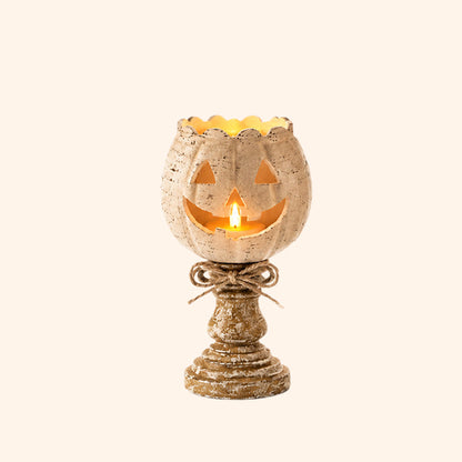 🕯️ Hol dir die gemütlichste Herbststimmung nach Hause: Kürbis-Kerzenhalter 🎃