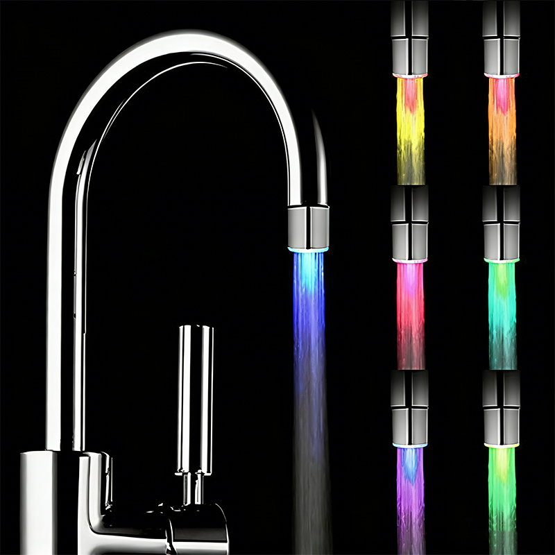 LED Wasserhahn-Aufsatz: Ohne Batterien ✨ Temperatur-Sensor & Farbwechsel – Komfort für Bad & Küche