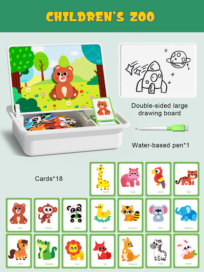 💥 50% BLACK FRIDAY DEAL! 🧩 Magnetisches Gesichter Puzzle | Kreatives Lernspielzeug 👶