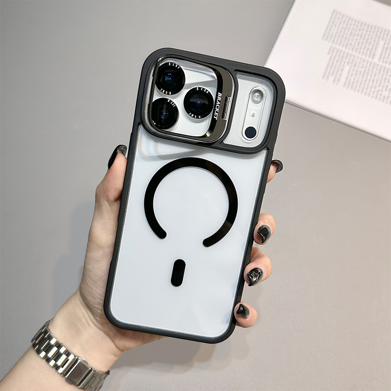 📱 2-in-1 Magnetic Case: Stoßfest mit Flip-Objektivschutz & Kickstand ✨