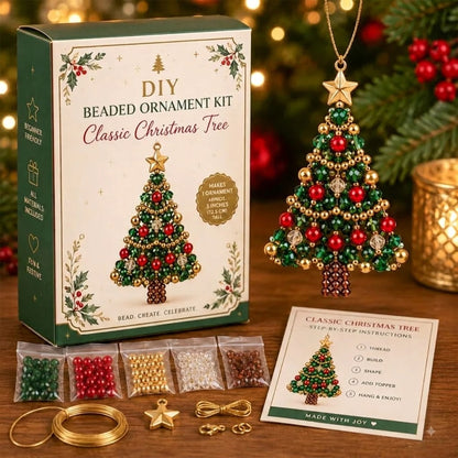 🎄 Dieses Jahr mal anders: Gestalte Deinen Christbaumschmuck selbst & erlebe magische Adventsmomente (DIY-Perlenset)