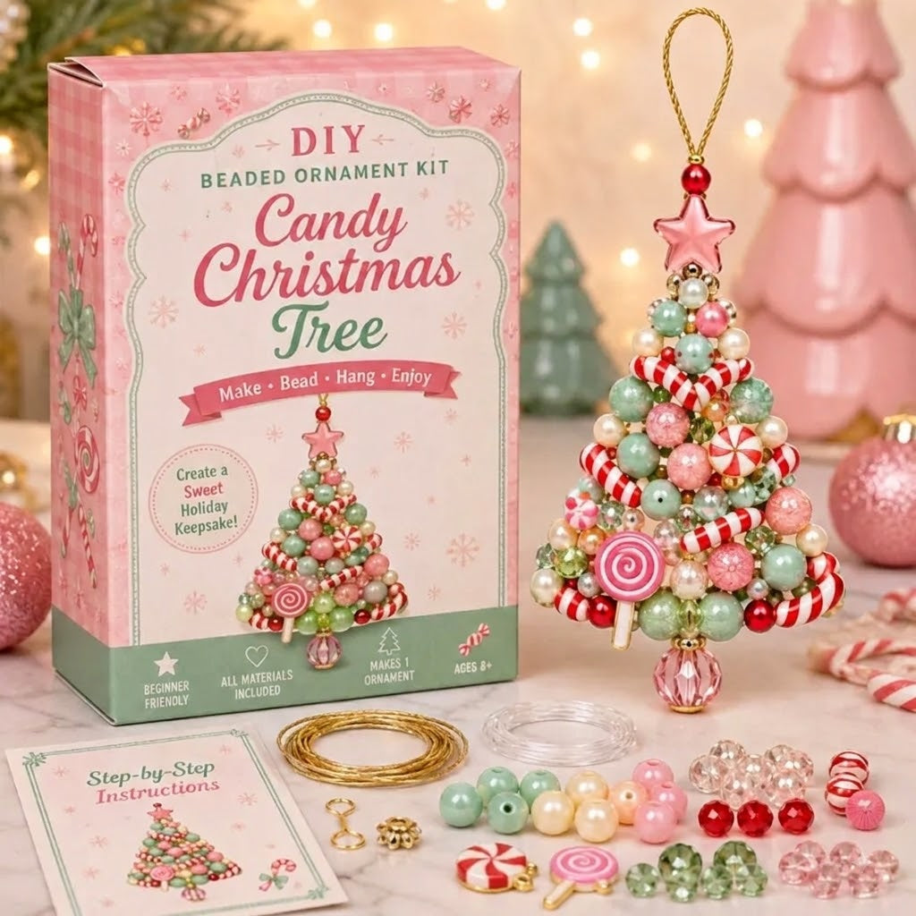 🎄 Dieses Jahr mal anders: Gestalte Deinen Christbaumschmuck selbst & erlebe magische Adventsmomente (DIY-Perlenset)