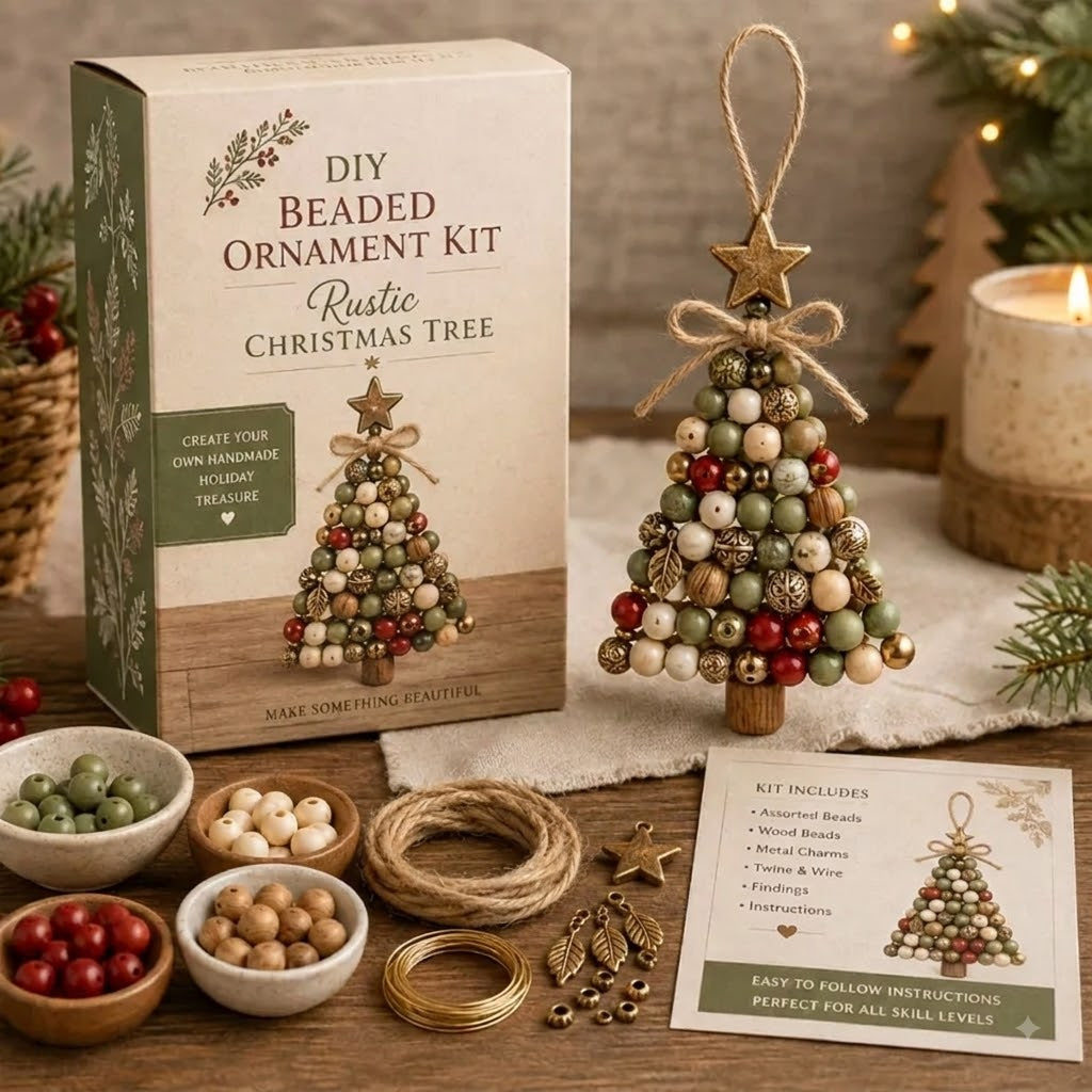 🎄 Dieses Jahr mal anders: Gestalte Deinen Christbaumschmuck selbst & erlebe magische Adventsmomente (DIY-Perlenset)
