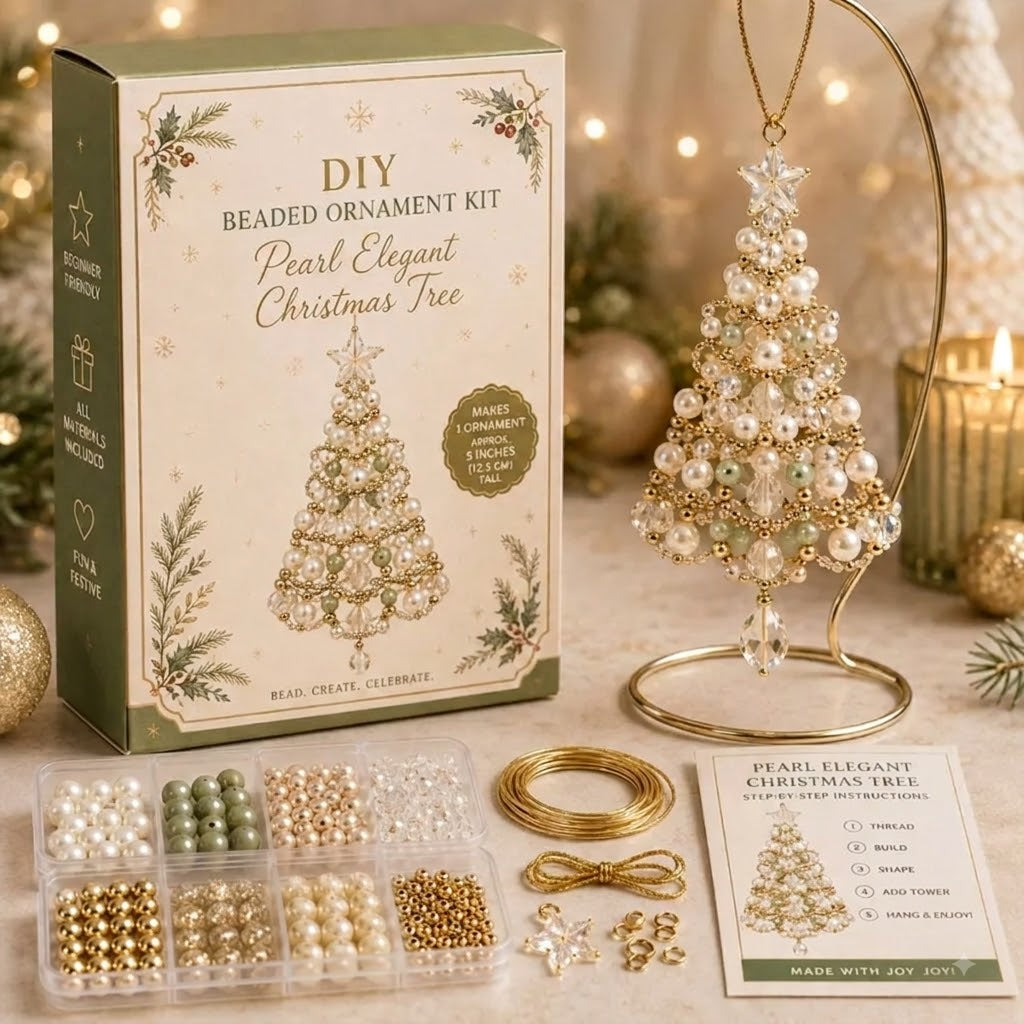 🎄 Dieses Jahr mal anders: Gestalte Deinen Christbaumschmuck selbst & erlebe magische Adventsmomente (DIY-Perlenset)