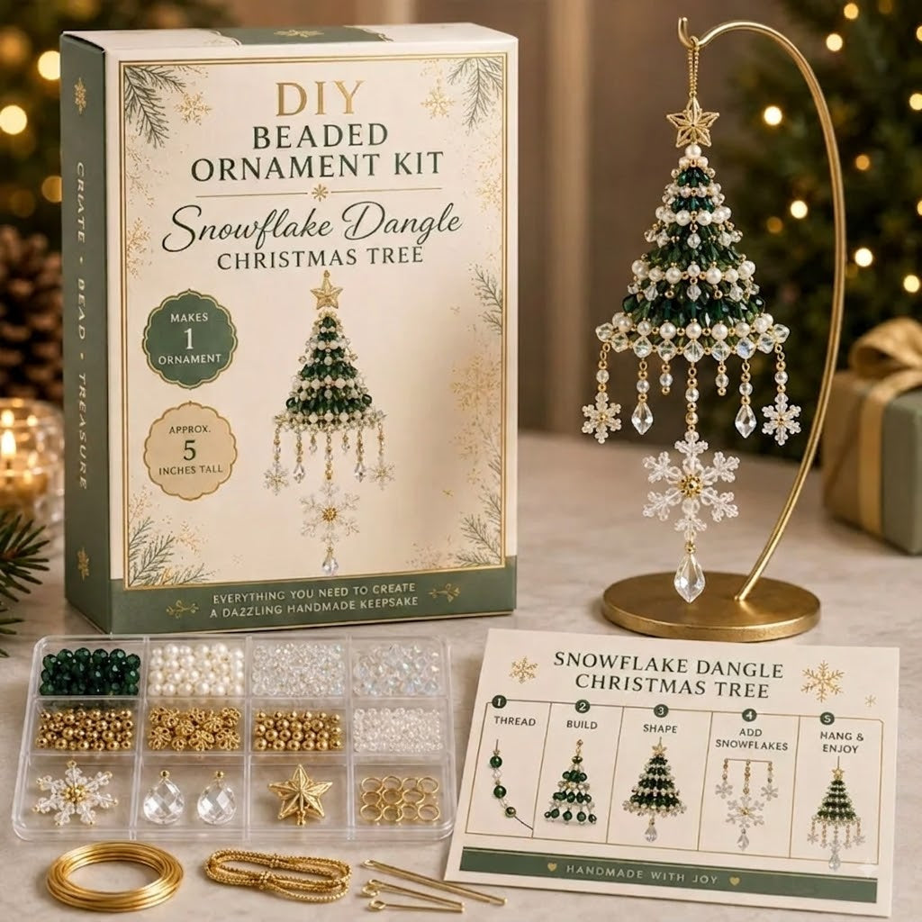 🎄 Dieses Jahr mal anders: Gestalte Deinen Christbaumschmuck selbst & erlebe magische Adventsmomente (DIY-Perlenset)