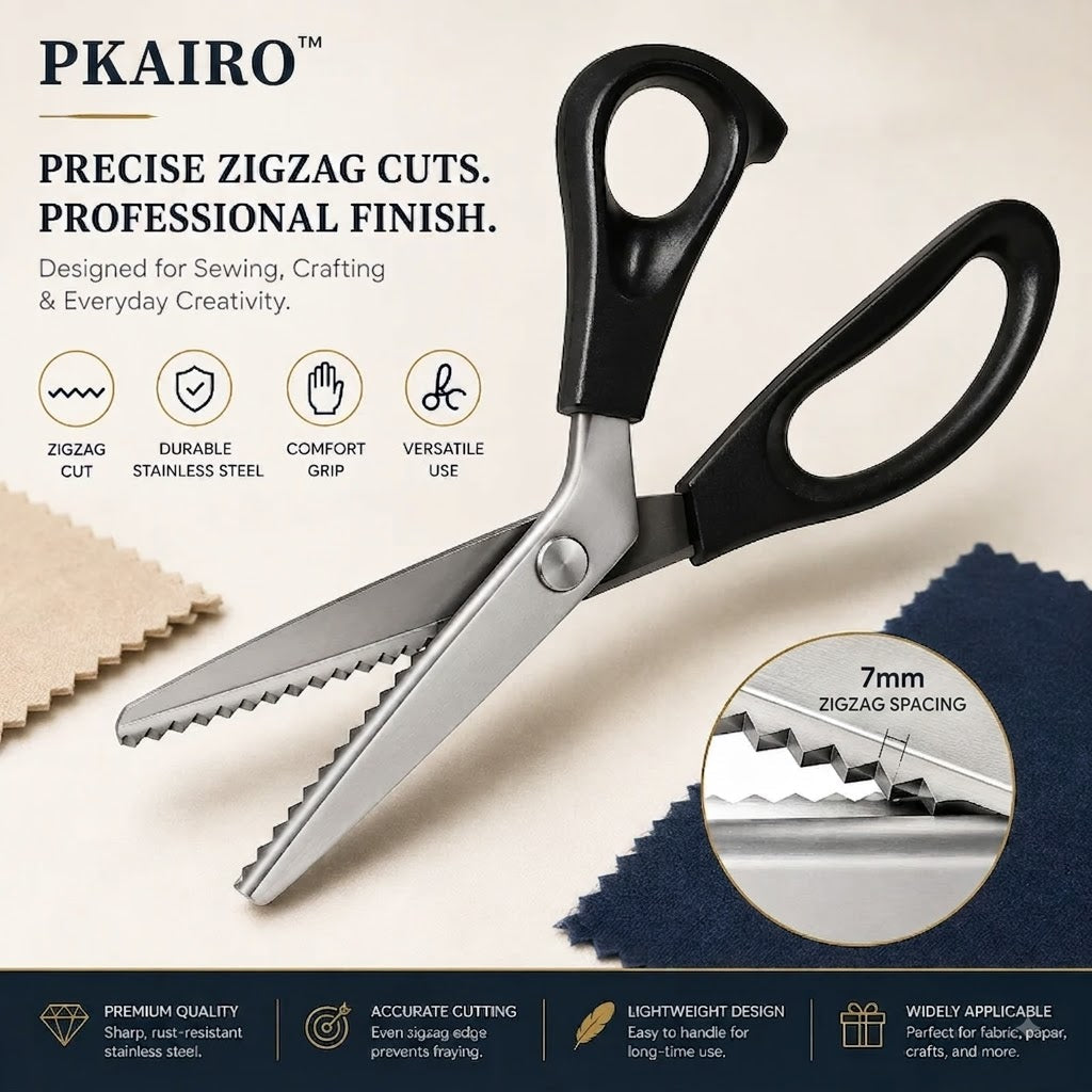 ✂️ Perfekter Zackenschnitt ohne Versäubern: Zeitsparende Schneiderschere für Atelier-Qualität zu Hause