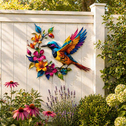 Verschönern Sie Ihren Garten mit diesem farbenfrohen Kolibri der sturmfest an jeder Wand erstrahlt 🌸