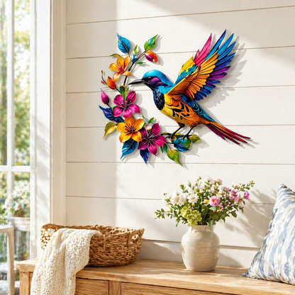 Verschönern Sie Ihren Garten mit diesem farbenfrohen Kolibri der sturmfest an jeder Wand erstrahlt 🌸