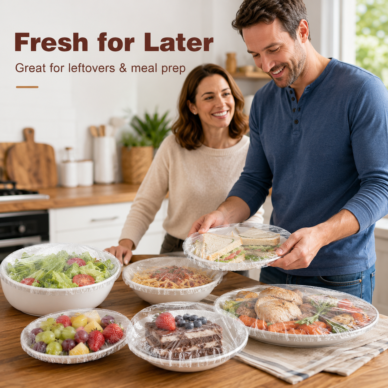 Passt auf jede Schüssel! 200er-Pack Universelle Frischhaltehauben 🍱