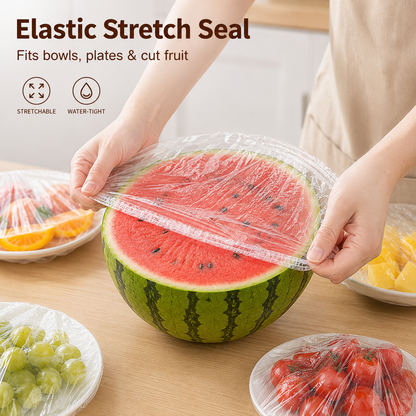Passt auf jede Schüssel! 200er-Pack Universelle Frischhaltehauben 🍱